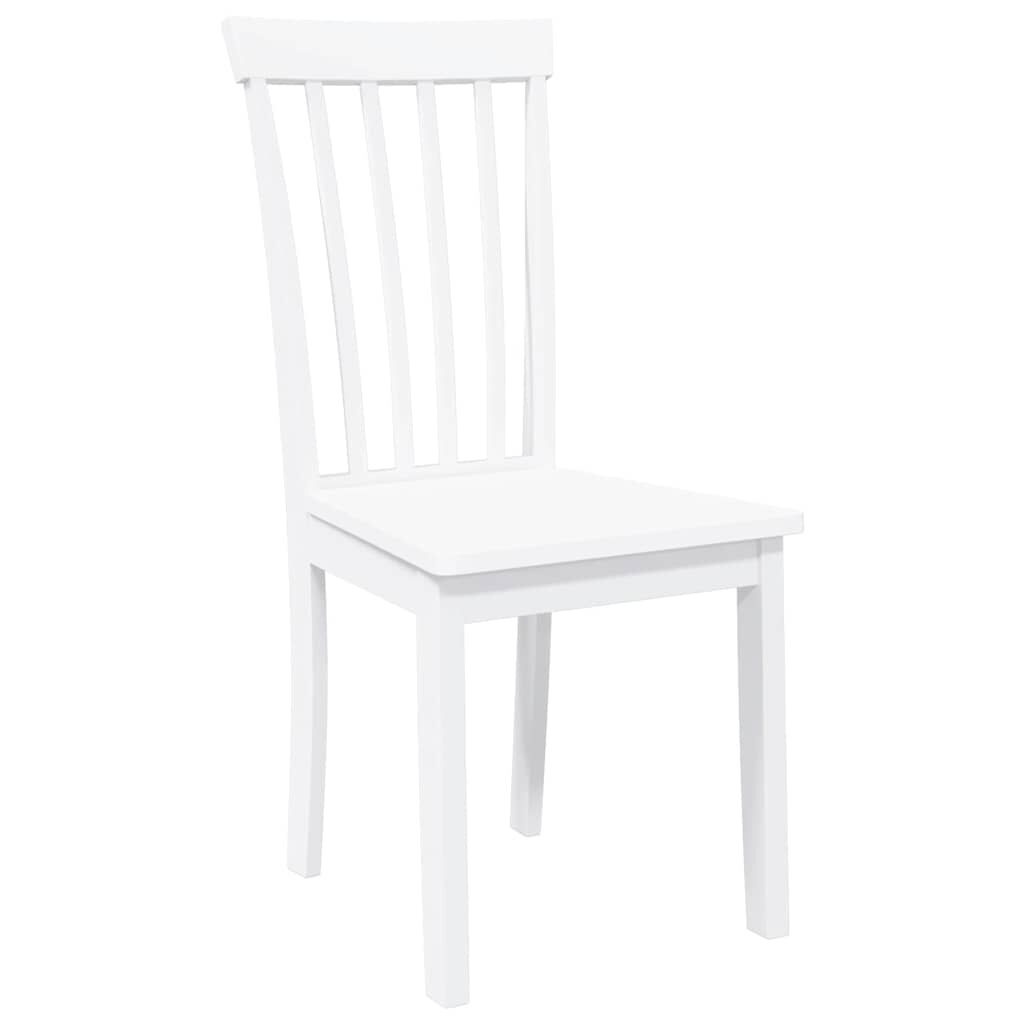Eetkamerstoelen Massief Hout Wit 2 stuks - 34% Korting