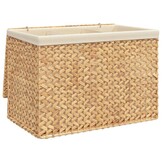 Wasmand met 3 Vakken - Waterhyacint - 75x42,5x52 cm - 34% Korting
