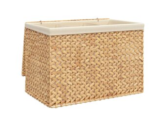 Wasmand met 3 Vakken - Waterhyacint - 75x42,5x52 cm - 34% Korting