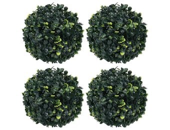 vidaXL Kunstbuxusbollen 4 st 12 cm