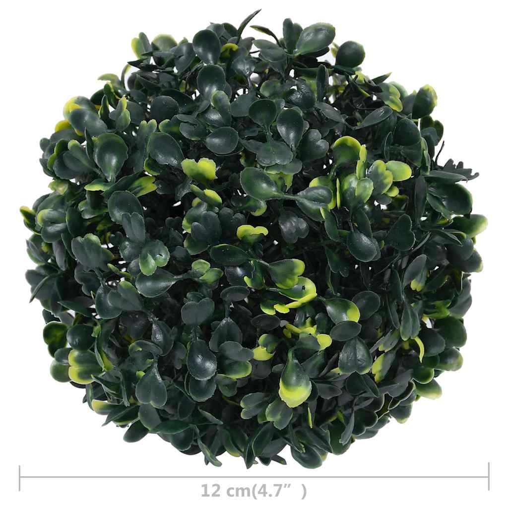 vidaXL Kunstbuxusbollen 4 st 12 cm