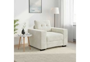 VidaXL Sofastoel Crème XL Fluweel - 34% Korting