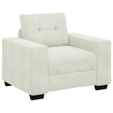 vidaXL Sofastoel Crème 100x78x80 cm Fluweel