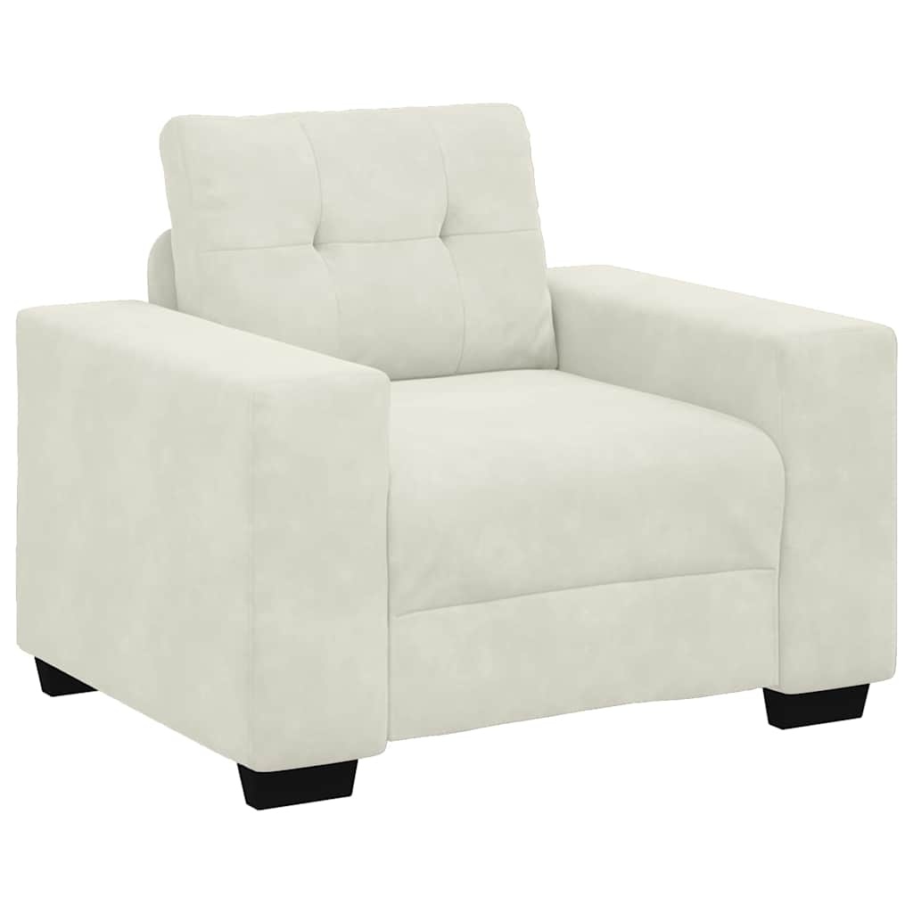 vidaXL Sofastoel Crème 100x78x80 cm Fluweel