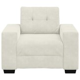vidaXL Sofastoel Crème 100x78x80 cm Fluweel