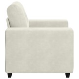 vidaXL Sofastoel Crème 100x78x80 cm Fluweel