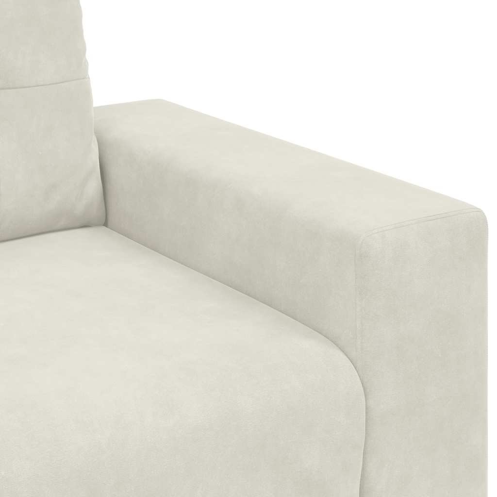 vidaXL Sofastoel Crème 100x78x80 cm Fluweel