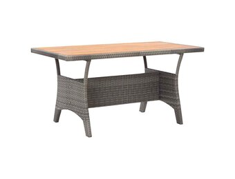 vidaXL Tuintafel 120x70x66 cm massief acaciahout grijs