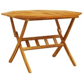 vidaXL Tuintafel inklapbaar Ø110x75 cm massief acaciahout