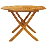 vidaXL Tuintafel inklapbaar Ø110x75 cm massief acaciahout