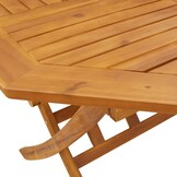 vidaXL Tuintafel inklapbaar Ø110x75 cm massief acaciahout