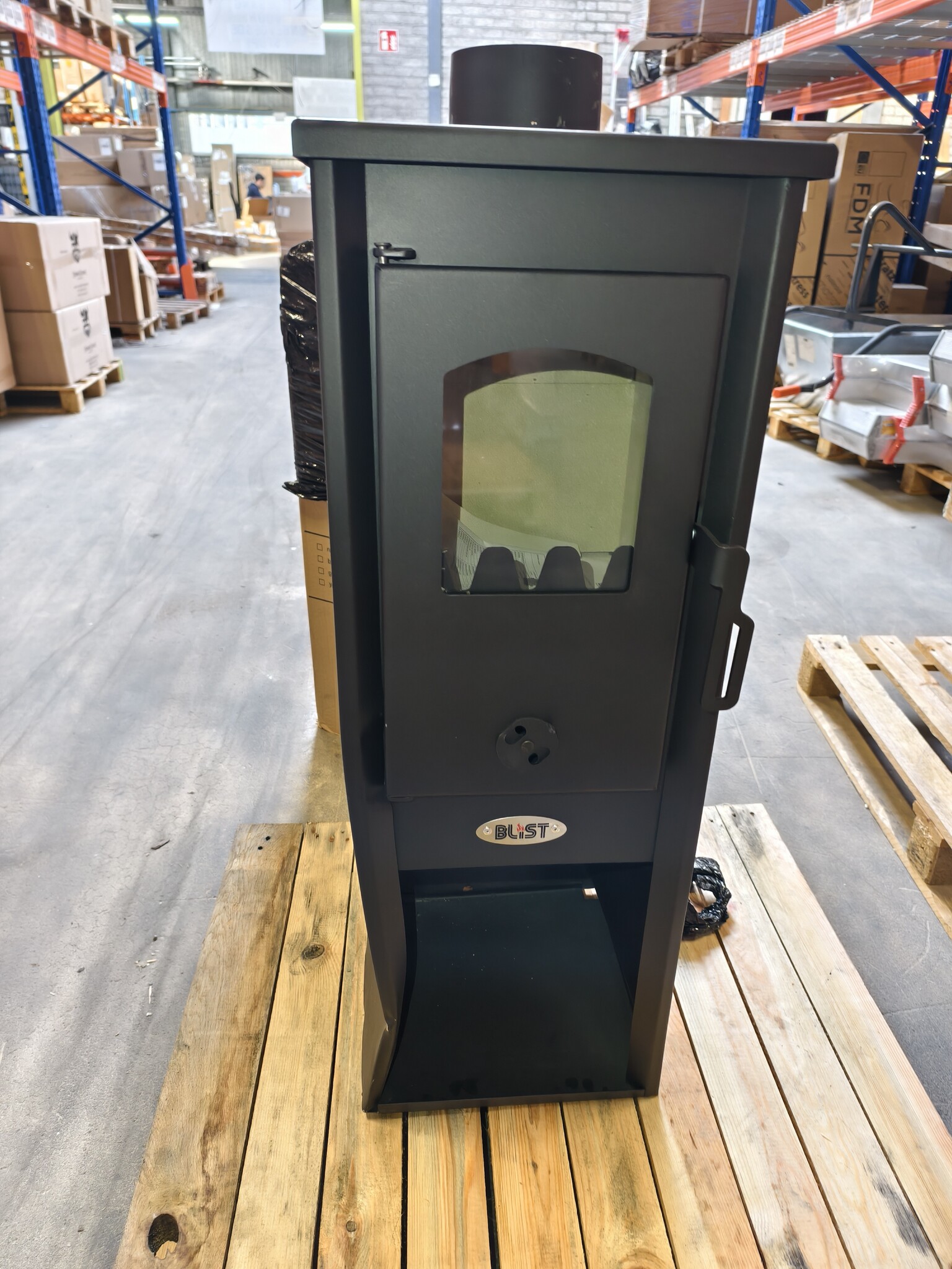 Vrijstaande houtkachel - 8,0 kW - antraciet