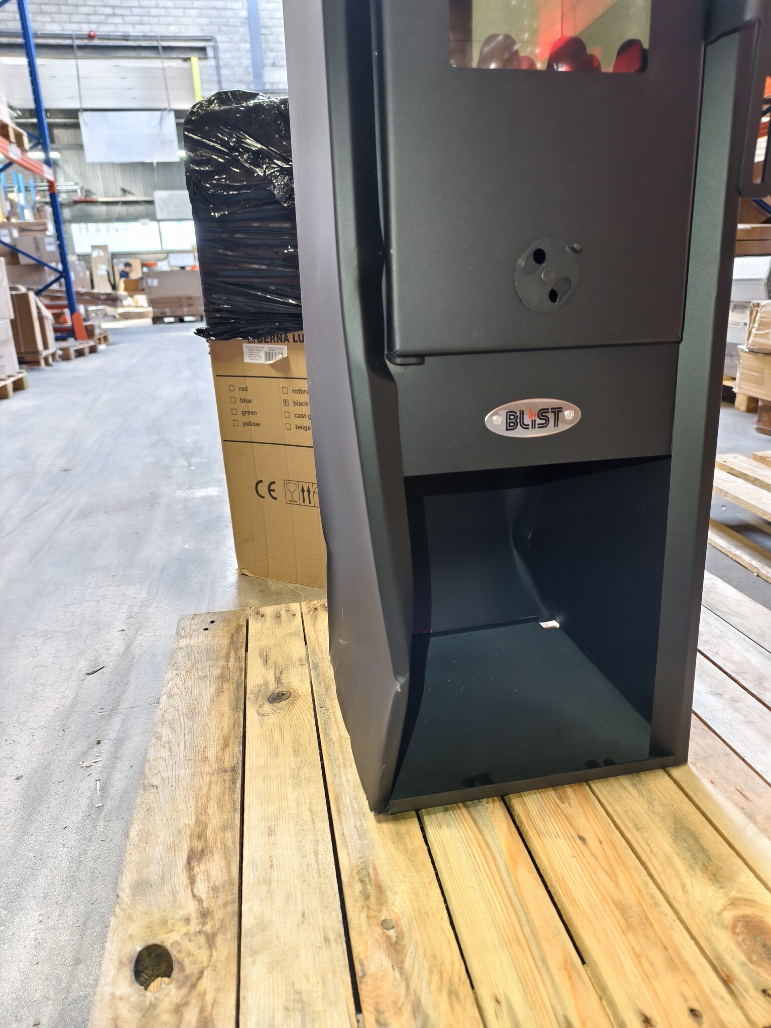 Vrijstaande houtkachel - 8,0 kW - antraciet