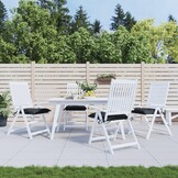vidaXL Stoelkussens 4 st 40x40x7 cm oxford stof zwart