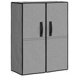 vidaXL Schoenenkast 60x28x90 cm stof grijs