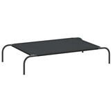 vidaXL Hondenmand verhoogd 110x65x20 cm Oxford stof en staal zwart