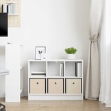 vidaXL Dressoir Wit 73,5 x 22,5 x 53,5 cm
