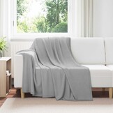 vidaXL plaid Grijs 200 x 150 cm 0,42 kg Fleece