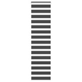 vidaXL Zebra rolgordijn 60x200 cm stofbreedte zwart 55,9 cm