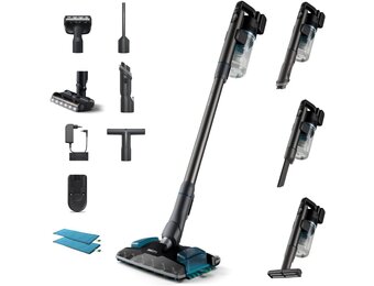 Philips 8000 Series Draadloze Steelstofzuiger - XC8055/01 - Blauw - 80 min looptijd
