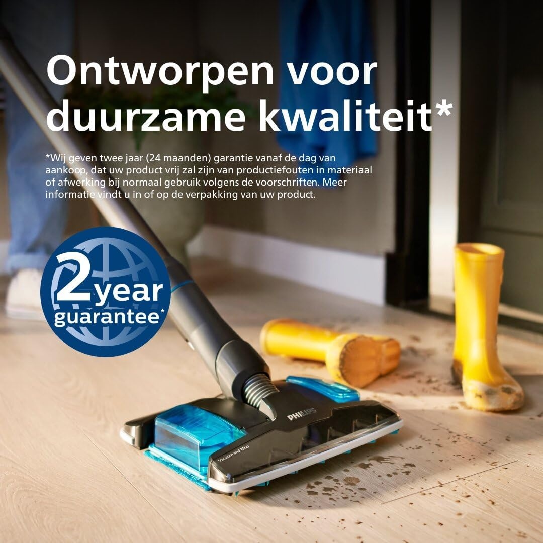 Philips 8000 Series Draadloze Steelstofzuiger - XC8055/01 - Blauw - 80 min looptijd