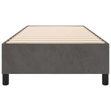 vidaXL Bedframe zonder matras 100x200 cm fluweel donkergrijs