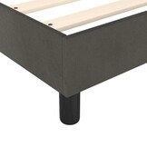 vidaXL Bedframe zonder matras 100x200 cm fluweel donkergrijs