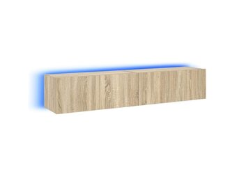 vidaXL Tv-wandmeubels met LED 2 st 80x35x31 cm sonoma eikenkleurig