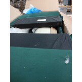 vidaXL Loveseat bank 109 cm fluweel donkergroen