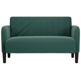vidaXL Loveseat bank 109 cm fluweel donkergroen