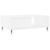 vidaXL Salontafel 90x60x35 cm bewerkt hout wit