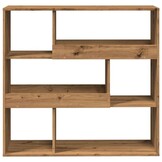 vidaXL Kamerscherm 100x33x94,5 cm bewerkt hout artisanaal eikenkleur