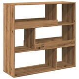 vidaXL Kamerscherm 100x33x94,5 cm bewerkt hout artisanaal eikenkleur