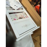 vidaXL Kast met 1 lade en 3 manden paulowniahout wit