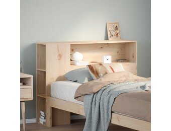 vidaXL Hoofdbord met opbergruimte 75 cm massief grenenhout