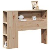 vidaXL Hoofdbord met opbergruimte 75 cm massief grenenhout
