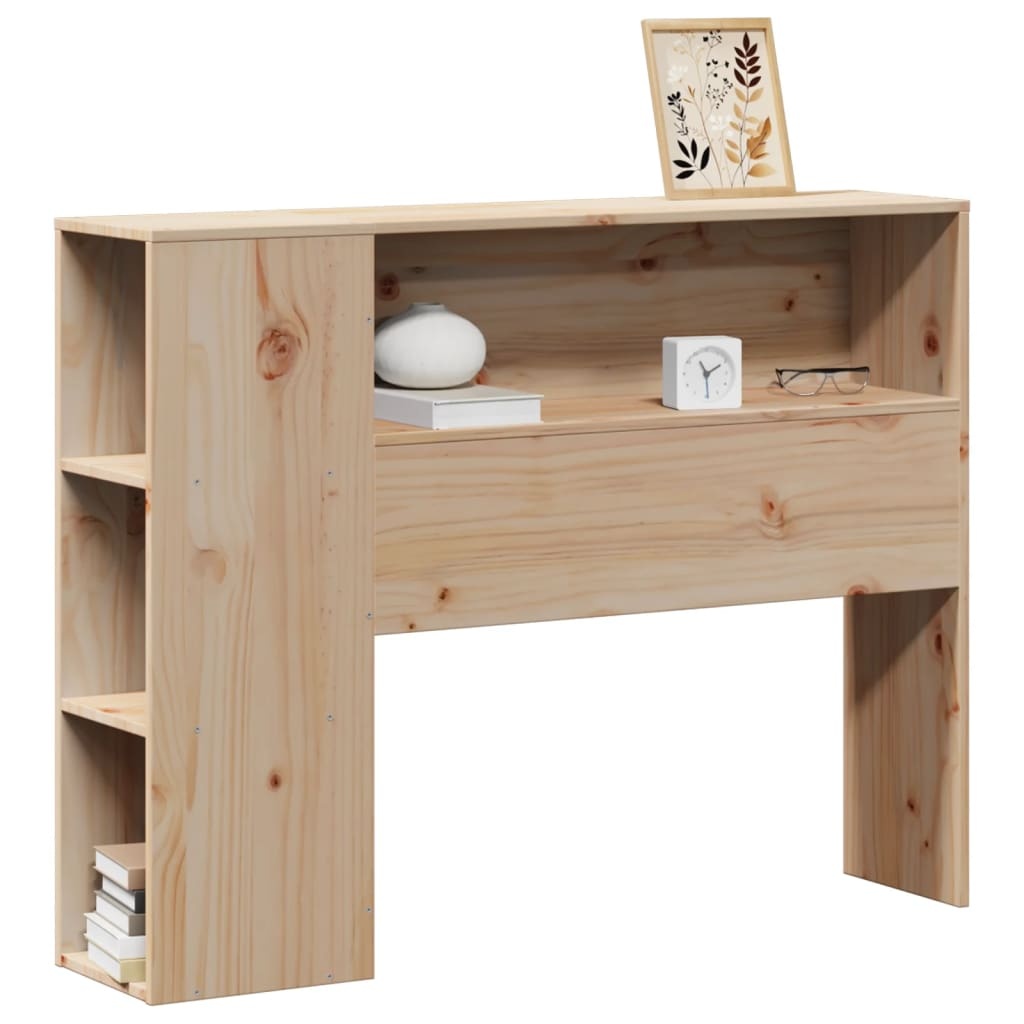 vidaXL Hoofdbord met opbergruimte 75 cm massief grenenhout