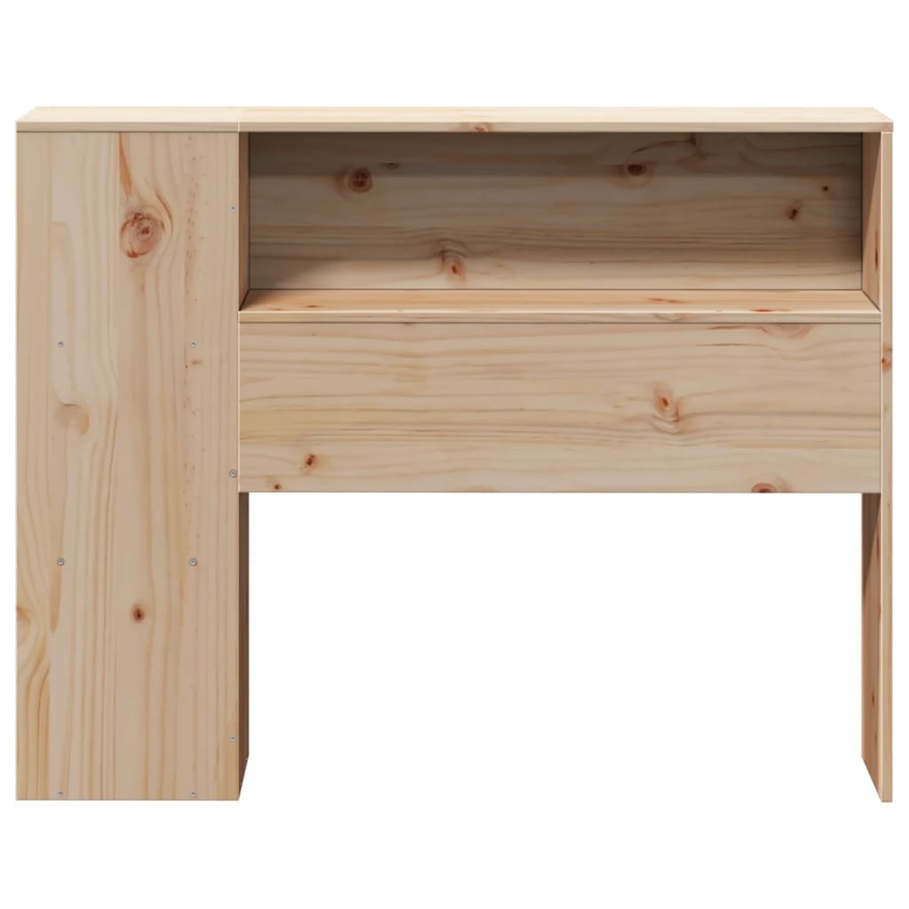 vidaXL Hoofdbord met opbergruimte 75 cm massief grenenhout