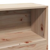 vidaXL Hoofdbord met opbergruimte 75 cm massief grenenhout