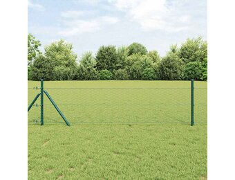 vidaXL Hexagon Hek 0,4 x 50 m PVC Groen
