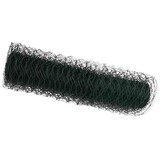 vidaXL Hexagon Hek 0,4 x 50 m PVC Groen