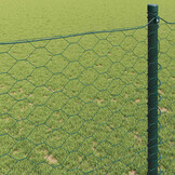 vidaXL Hexagon Hek 0,4 x 50 m PVC Groen
