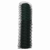 vidaXL Hexagon Hek 0,4 x 50 m PVC Groen