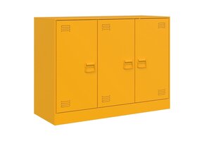 VidaXL Dressoir Mosterdgeel - 99x39x73 cm - 30% Korting