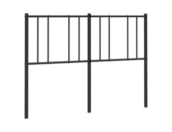 vidaXL Vervangend hoofdbord 135 cm metaal zwart