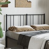 vidaXL Vervangend hoofdbord 135 cm metaal zwart