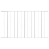 vidaXL Schuttingpaneel Woerden gepoedercoat staal 163x75 cm wit