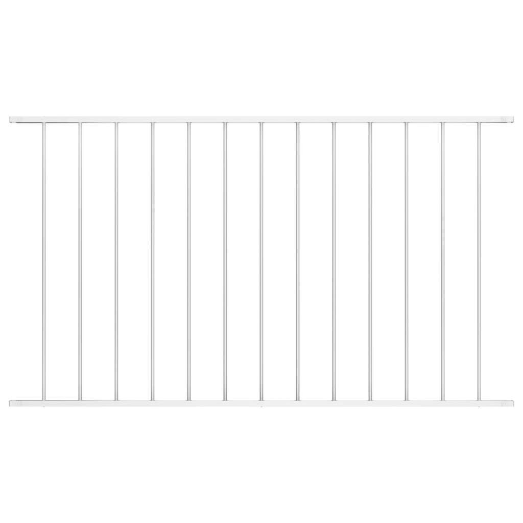vidaXL Schuttingpaneel Woerden gepoedercoat staal 163x75 cm wit