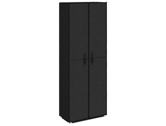 vidaXL Schoenenkast 60x30x166 cm stof zwart