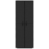 vidaXL Schoenenkast 60x30x166 cm stof zwart